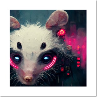 Cyberpunk Opposum Posters and Art